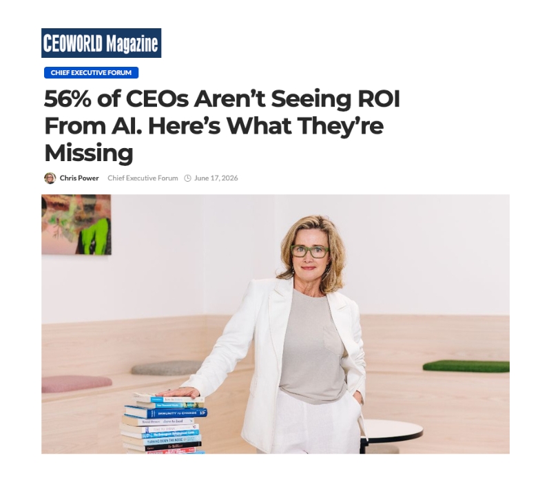 CEOWORLD Magazine - 56% of CEOs Aren’t Seeing ROI From AI. Here’s What They’re Missing