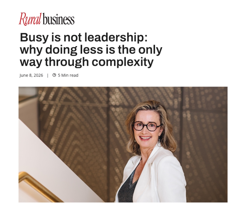Busy is Not Leadership: Why Doing Less is the Only Way Through Complexity